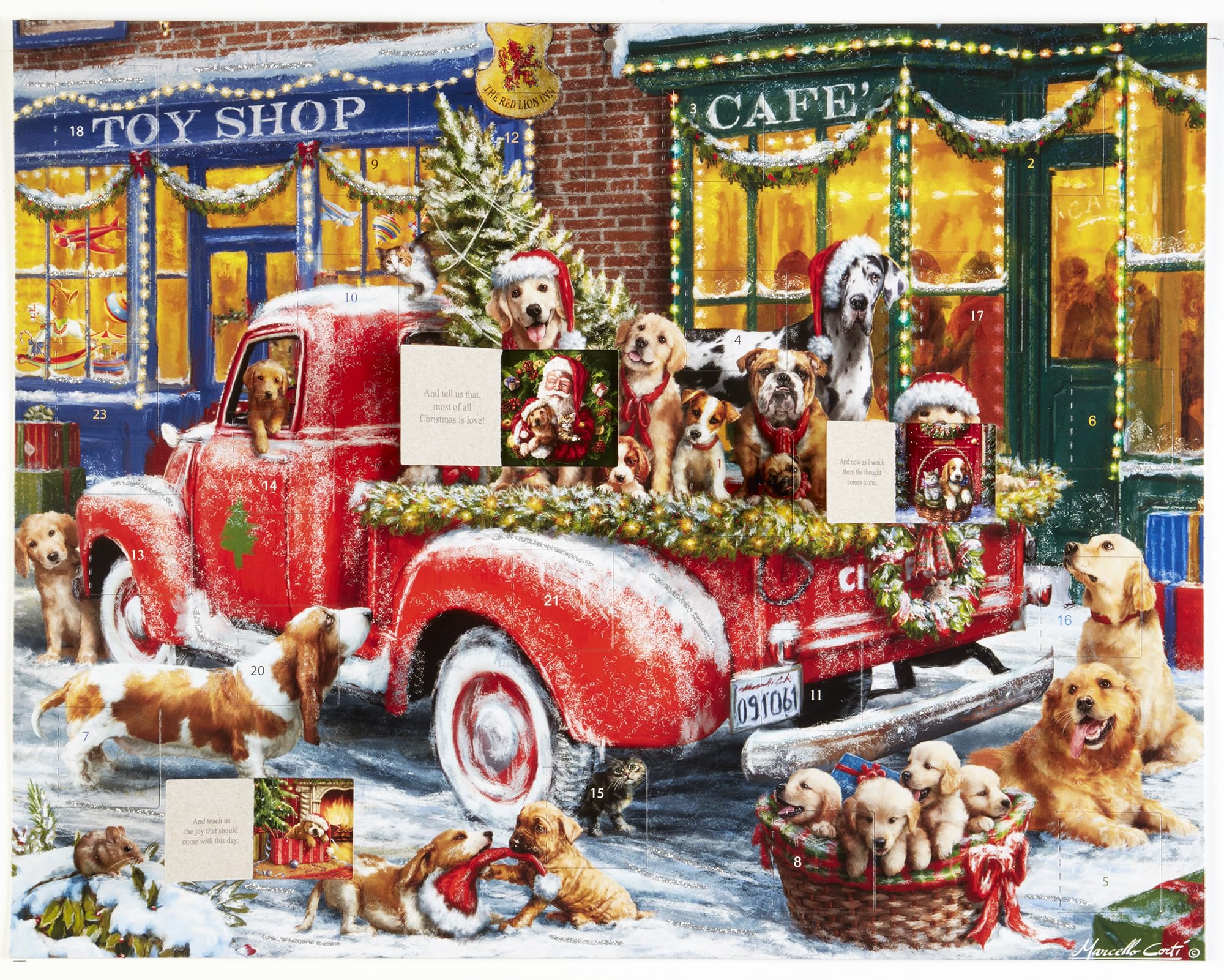 Vermont Christmas Company Doggone Christmas Advent Calendar (Countdown to Christmas) with A Puppies Christmas Poem